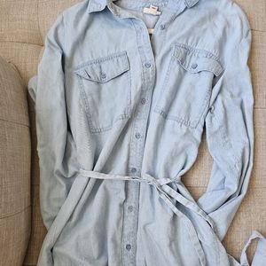 A.n.a denim tie-back dress